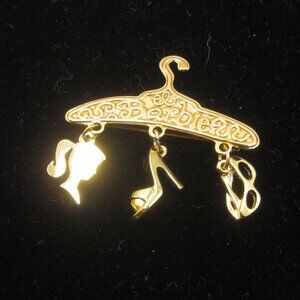 Vintage 1996 Barbie Hanger Brooch